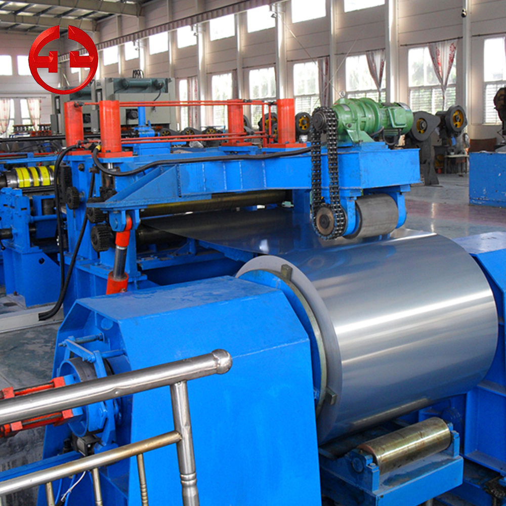 Used steel sheet coil slitting line machine