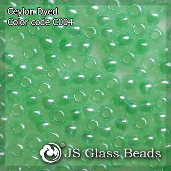High Quality Fashion JS Glass Seed Beads - C004# Ceylon Dark Green Opalescent Rocailles Beads For Garment & Jewelry