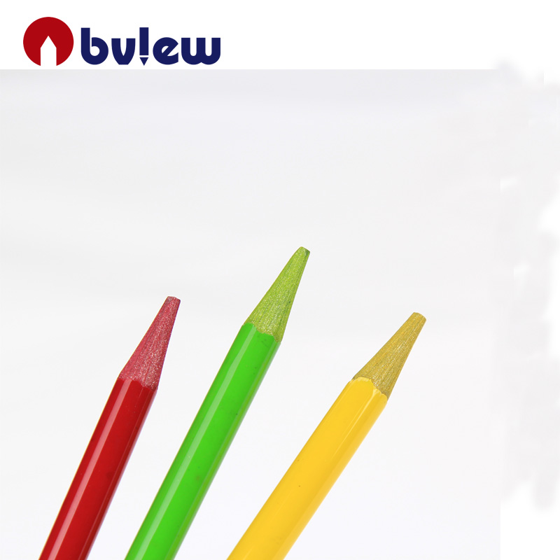 High quality soluble wooden set kids stationery color pencils