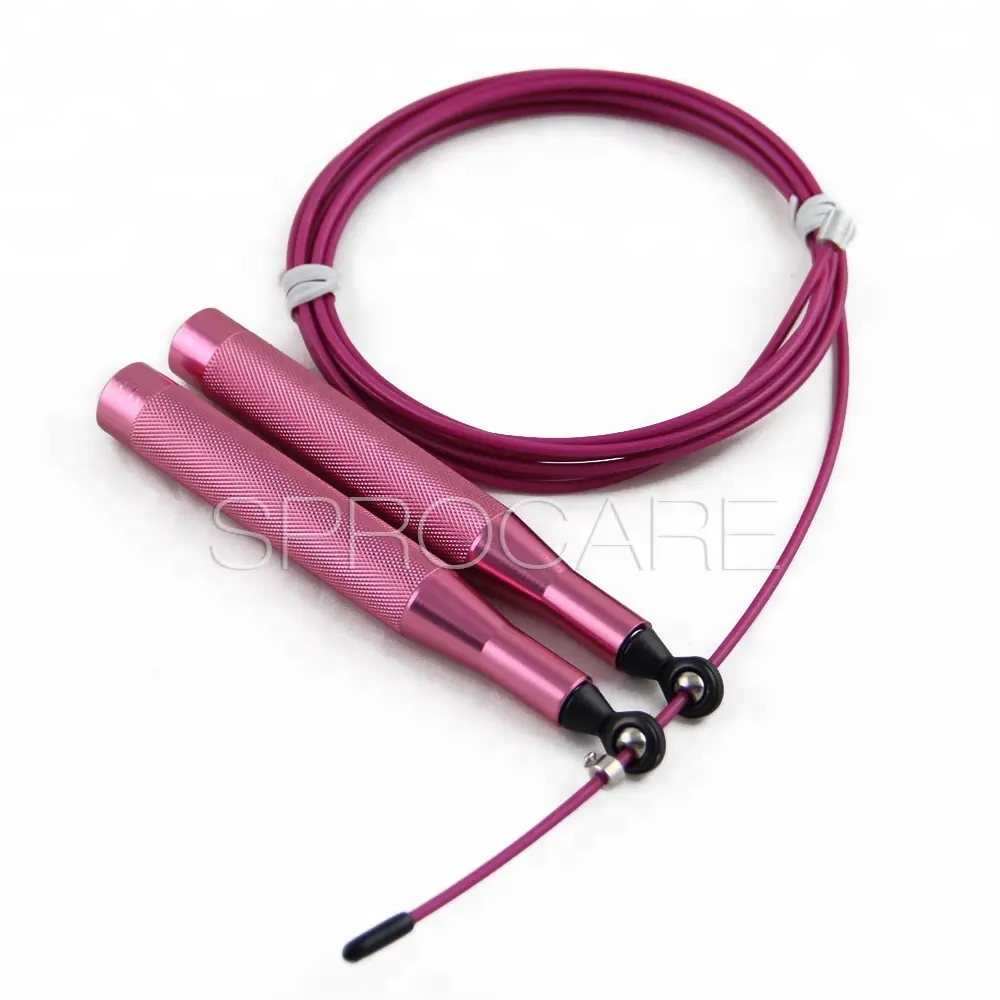 Aluminum Speed Jump Rope Cable Steel Wire Rope Anti-slip Handles Ultra Fast Ball Bearing Skipping Rope for Cardio,Home Workout