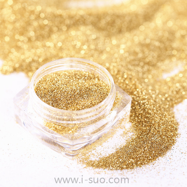 Industrial gold fine glitter powder for crafts