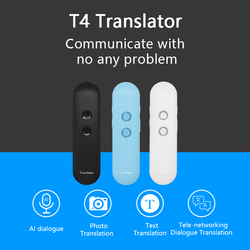 Интеллектуальная искусственная AI интеллектуальная переводная машина Bluetooth подключение мобильного телефона ПРИЛОЖЕНИЕ более 40 языков в режиме реального времени