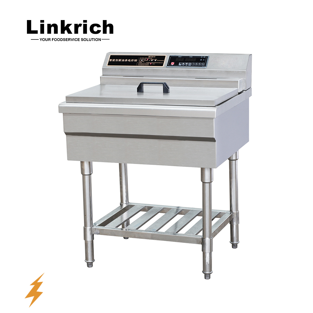 LR-EF-87x1 фритюрница с двумя решетками многофункциональный коммерческий Электрический промышленный большой объем 52 л фритюрница