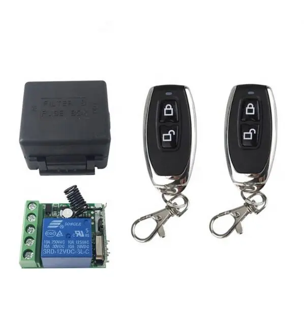 12V one channel wireless remote control switch Receiver module Control car light door universal
