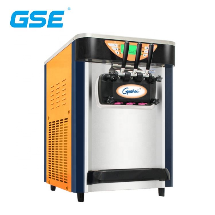 A00156- Guangzhou Guangshen CE настольная машина из нержавеющей стали с 3 вкусами йогурта, мороженого