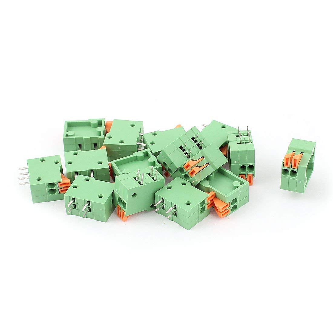 Onvas 20 шт./лот 141r-2. 54-10p 10Pin 2A/150V PCB пружинный клеммный блок ROHS коннектор шаг 2,54 мм