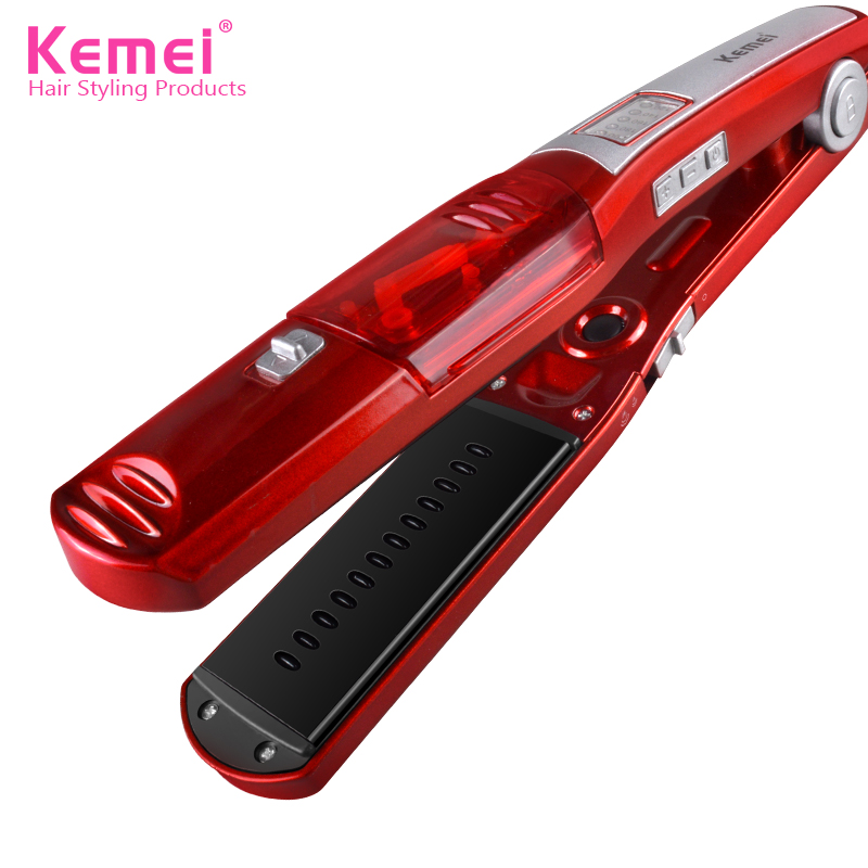 LUHAO Kemei KM-3011 профессиональный керамика паровой Выпрямитель Flat Iron оптом