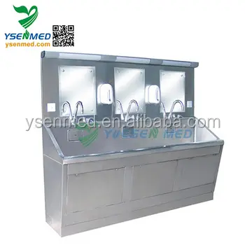 YSQX-04 Medical mortuary 304 stainless steel cleaning table