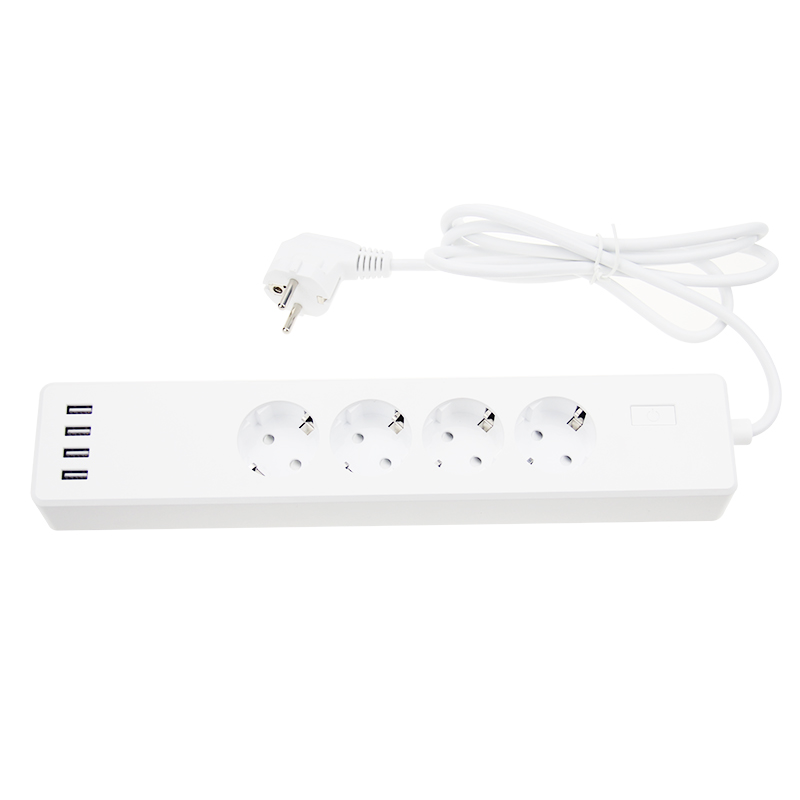 ЕС стандартный пульт дистанционного управления Smart Power Strip 4 AC с 4 USB зарядка