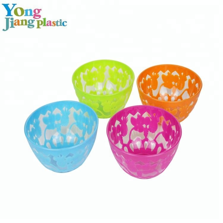 Kitchenware Reusable Salad Bowl Unique Plastic Fruit Bowl In Good Price