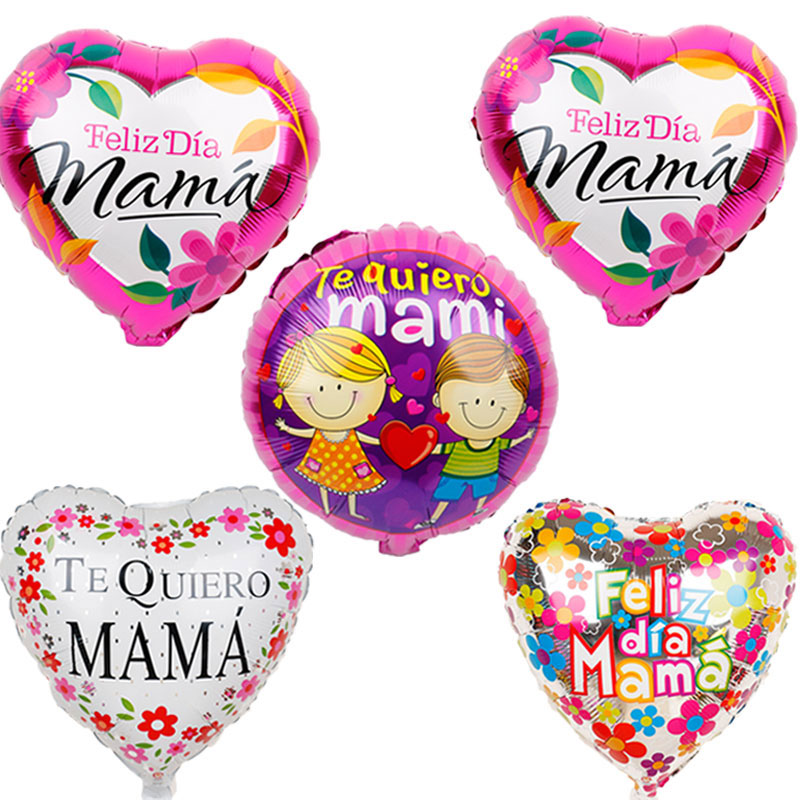 Испанский 18 дюймов Счастливый День матери шаровым гелием Te amo I Love mama шар с днем mum/папа