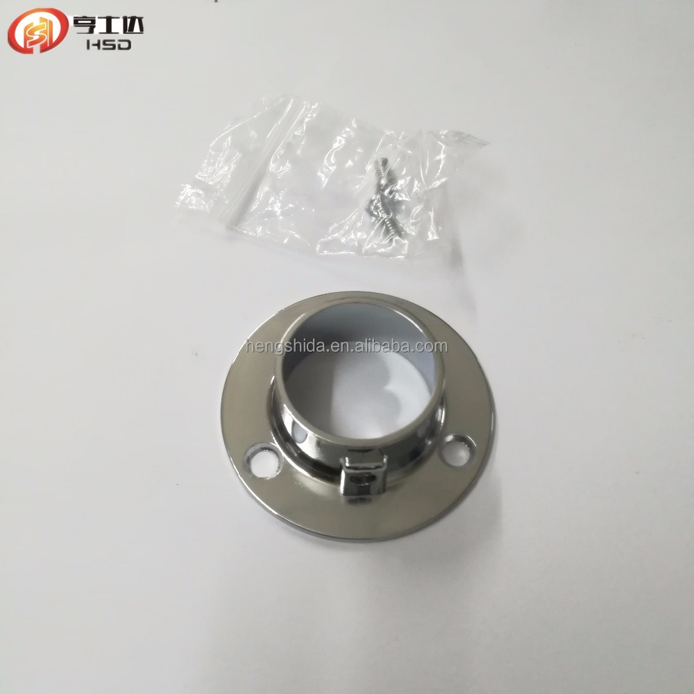 D022 Zinc alloy hanging rail wardrobe pipe bracket