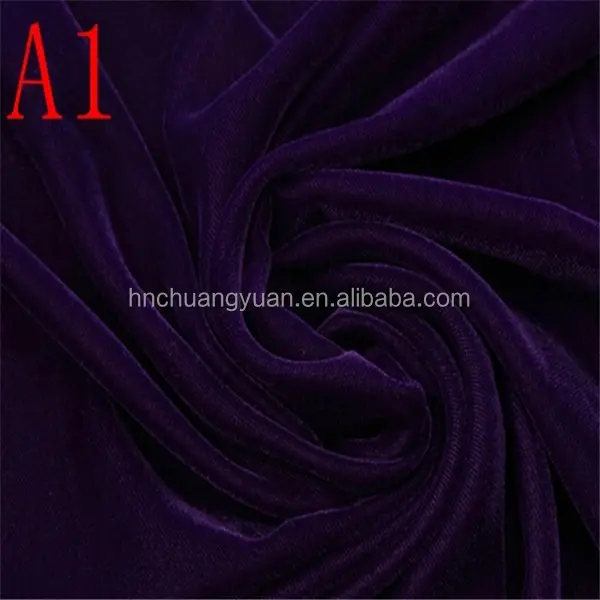 China Wholesale Velvet Fabric Dark Black Fabric Micro Plain Velvet 5000 9000