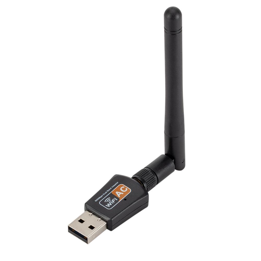 Беспроводные usb сетевые карты с Wi-Fi антенной 600 Мбит/с двухдиапазонный 2,4/5 ГГц беспроводной сетевой адаптер с антенной