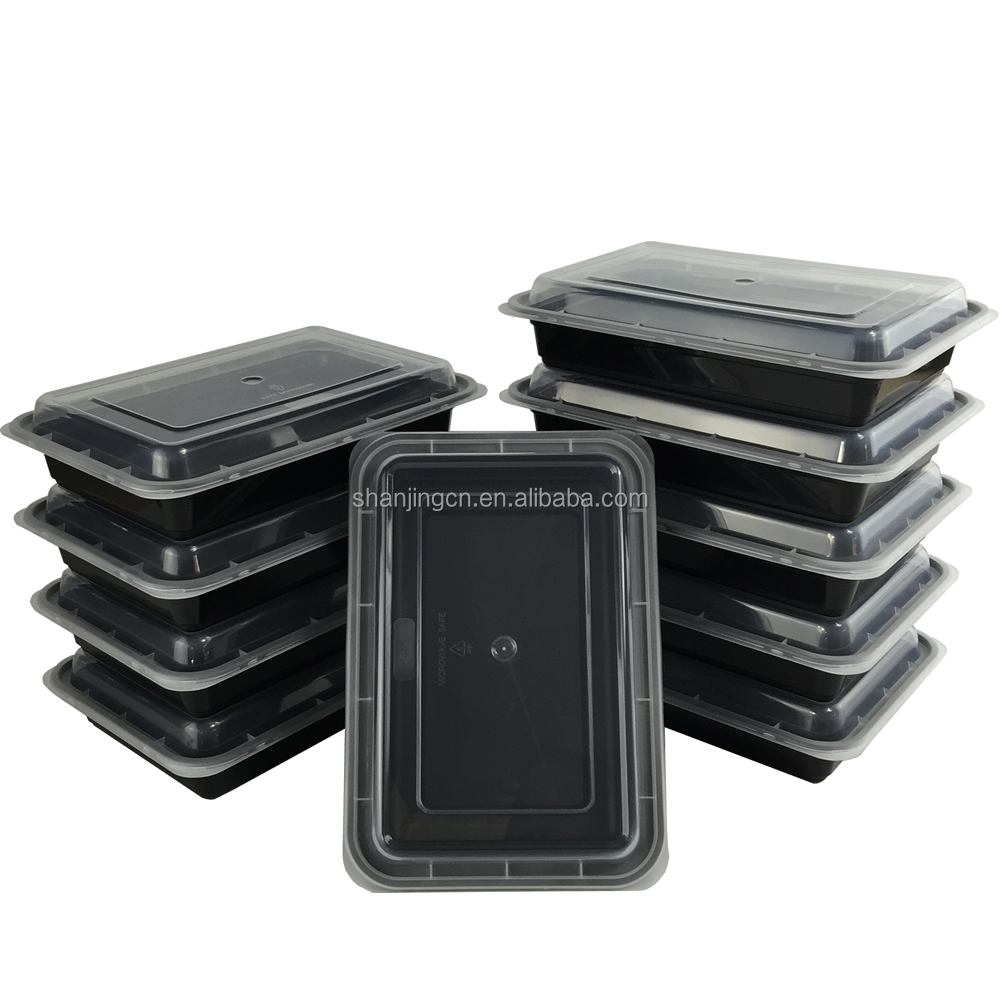 Wholesale Best Selling 1 Compartment Plastic Bento Lunch Box Meal Prep Containers Custom Order Accept Food Storage Box Set