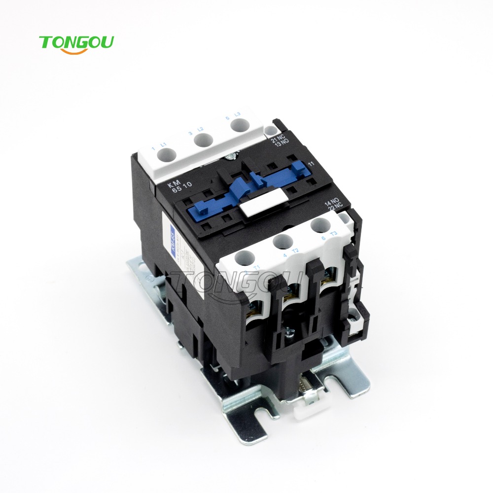 AC 220V 380V 440V 660V 3 Pole 65A coil LC1 D65 electrical contactor types