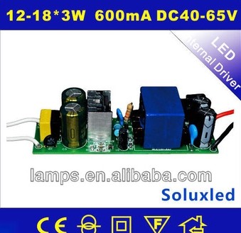Soluxled hg-2240 12- 18*3w 600ma открытой рамки светодиодный источник питания с постоянным током сделано в китае