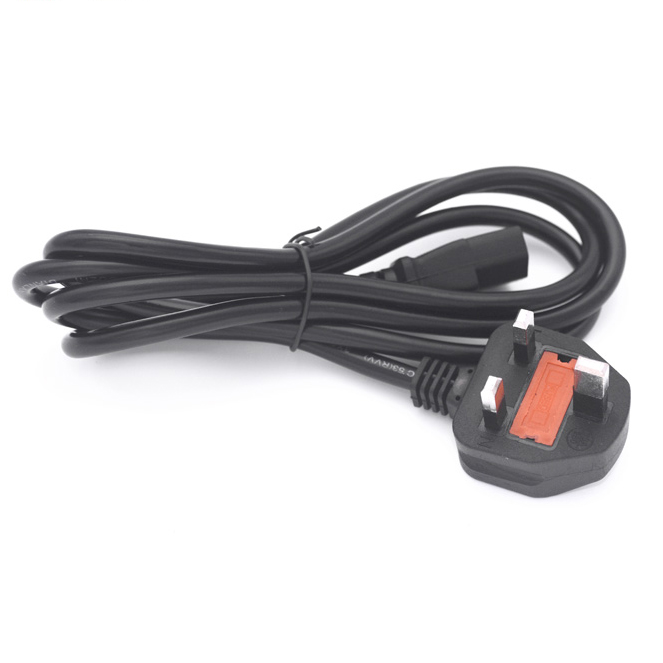 Factory direct wholesale free sample 2.5a 250v power cord British standard 3 pin uk power cable