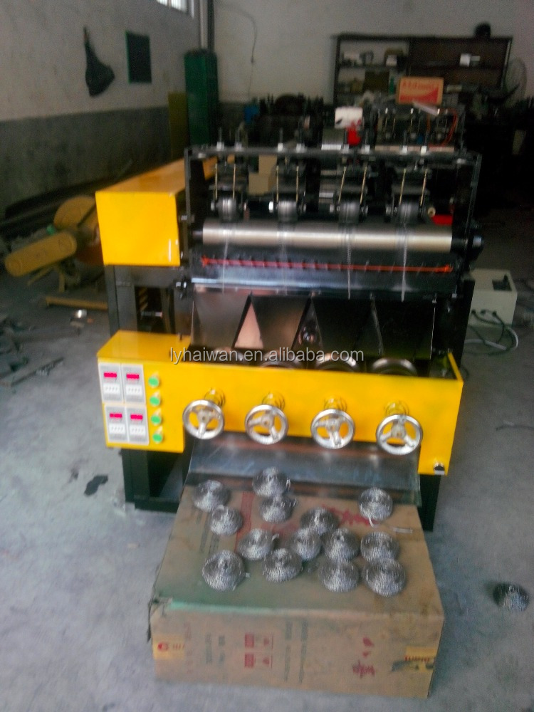 Good price stainless steel scourer making machine from factory