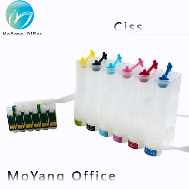 MoYang CISS T0791 с многоразовым картриджем, совместимым с принтером Epson Stylus Photo1400 handic1430 1500 Вт PX710W PX720WD