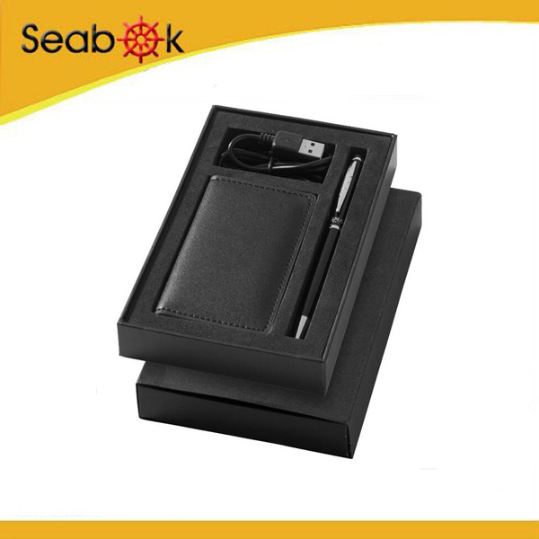 Seabook портативное зарядное устройство и шариковая ручка деловой подарочный набор