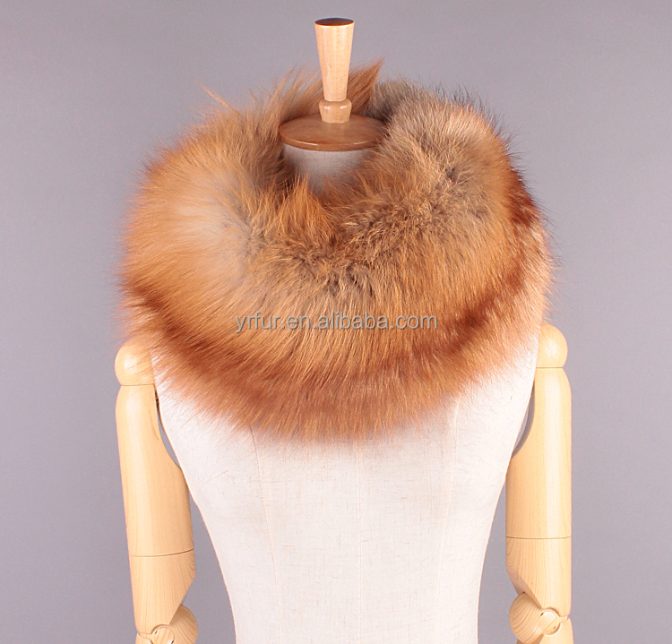 YR126 China Factory Luxury Style Top Quality  Fur Snood Scarf