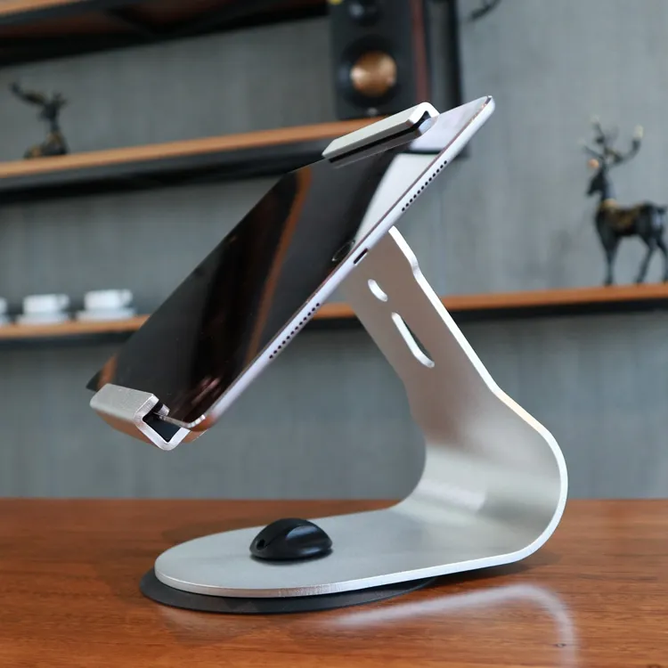 Boneruy Universal Double Arms Angle Adjustable Aluminium Folding Tablet Holder Stand