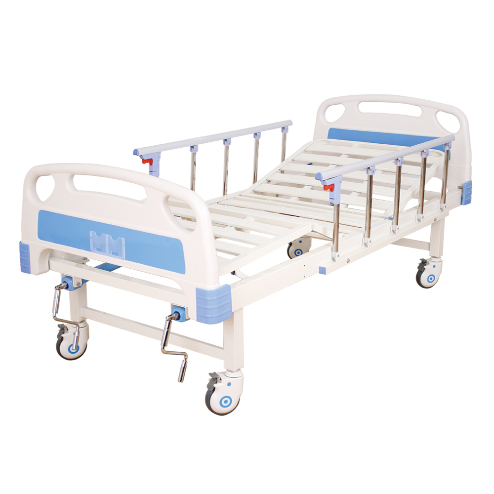 ZK26 ABS изголовьем 2 рукоятки двойная функция ручная Больничная медицинская кровать для продажи