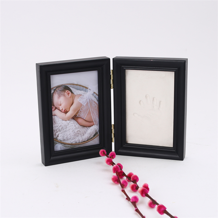 Новорожденный ребенок Clay Handprint след фото рамка Комплект Baby Shower подарки