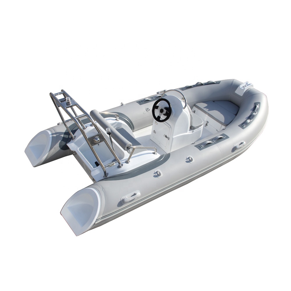 High quality hypalon inflatable fishing fiberglass boat rib390