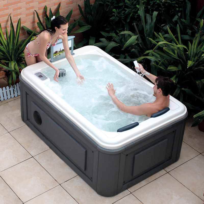 HS-SPA291 отдельно стоящий Сад Открытый 2 lounge мини джакузи гидромассажная Ванна