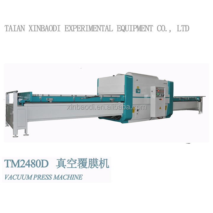 TAIAN XINBAODI TM2480D sliding table PVC film vacuum membrane press machine