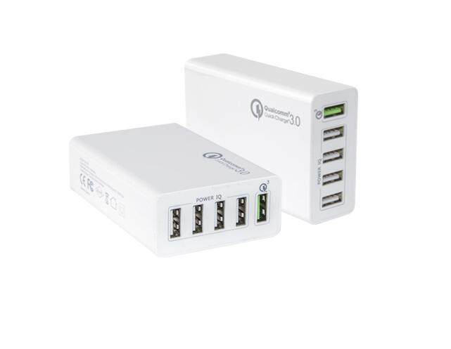 Универсальное зарядное устройство с 5 usb-портами, 8 А, 40 Вт