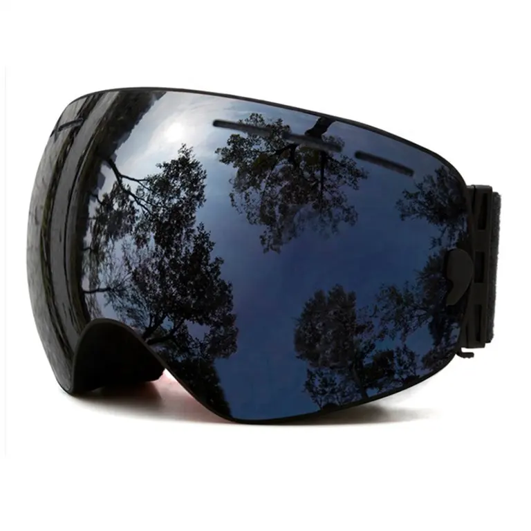 Wholesale Winter UV400 Custom Logo Air Vent Foam Skiing Glasses Anti-fog Snow Snowboarding Ski Goggles