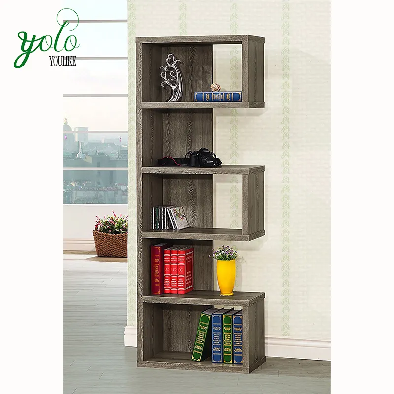 Wholesale Weathered Grey Coaster Home Furnishings Bookcase,Wooden Bookshelf