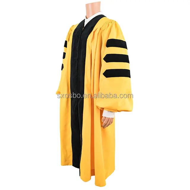 High quality Graduation Gown university gown for Doctor Degree