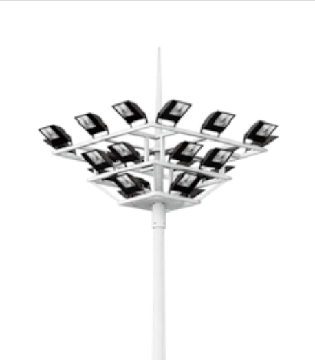 Professional design dock, highway, airport auto lifting system price of high mast light with flood lights