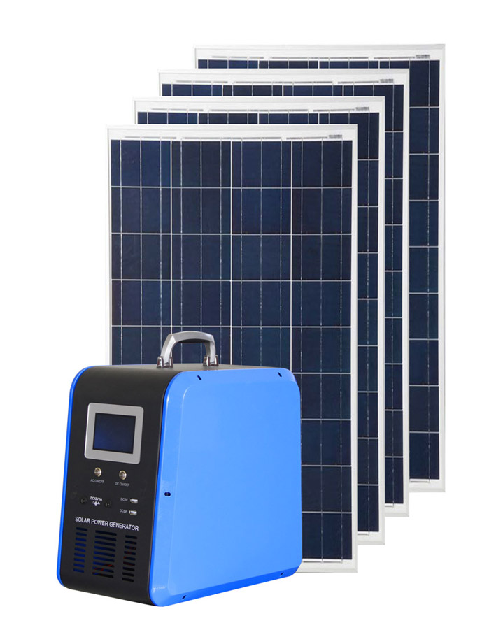 500W Off-Grid Solar Power System Home Solar Panel Kit Sun Battery Solar Systems For House