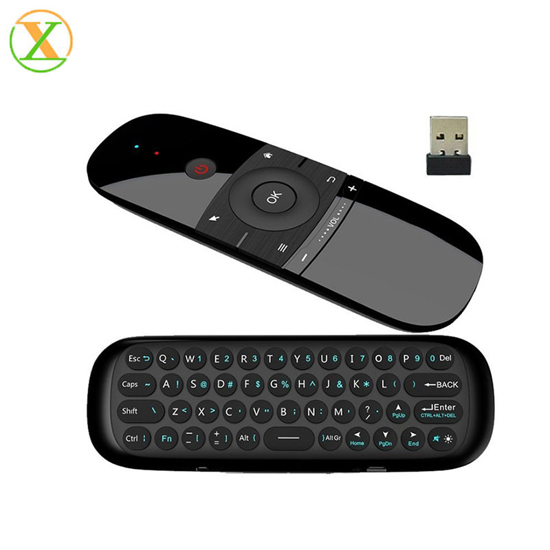 New Original W1 Keyboard Mouse Wireless 2.4G Fly Air Mouse Voice Control Rechargeable Mini Remote Control