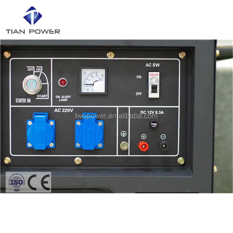 OEM factory 6KW silent diesel generator control panel