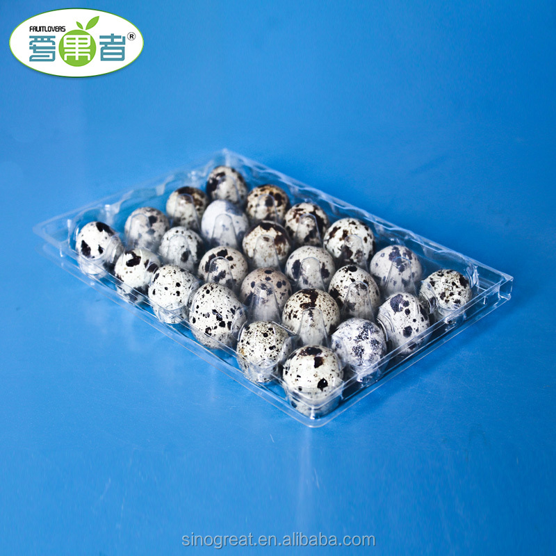 Manufacturer High-quality Plastic packing clamshell with 24 Quail eggs