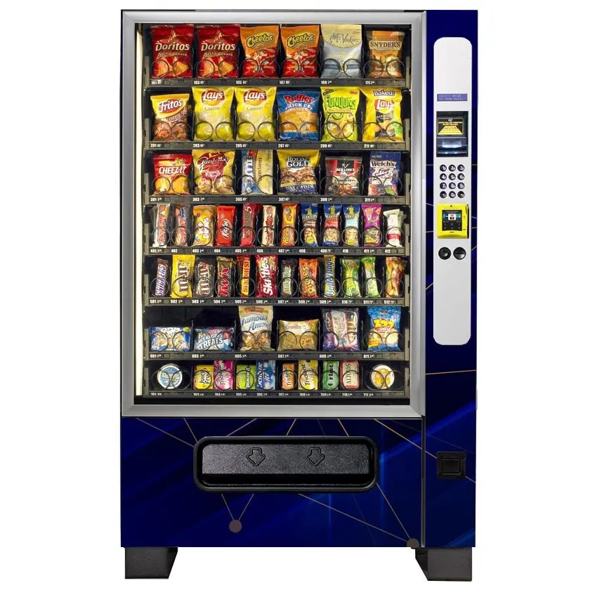 large capacity combo candy and snack vending machine for convenient store