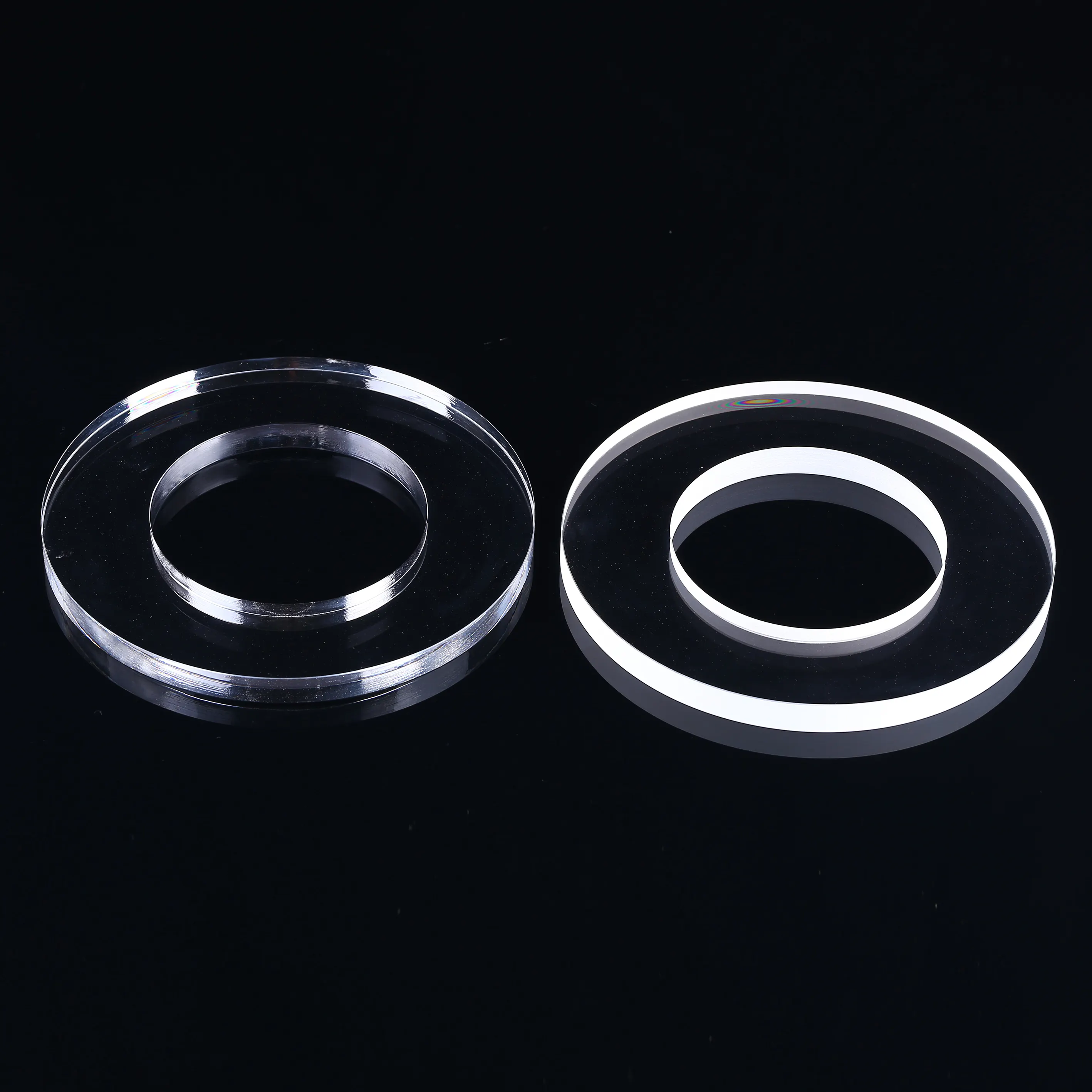 All size Circular Transparent Uv Quartz Glass plate High Transmittance Pure Quartz glass disc