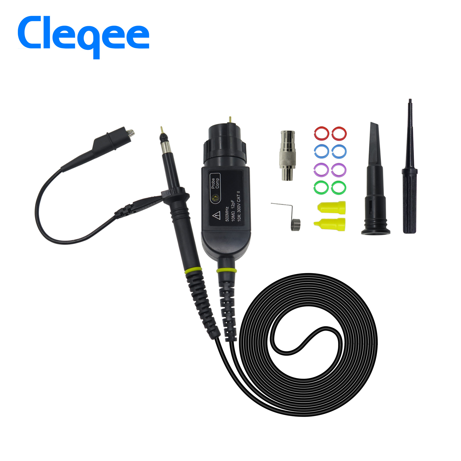 Осциллограф Cleqee P6500 500 МГц Tektronix зонд 10X 300 В тестовый зонд для генератора осциллографа HP 1 шт.