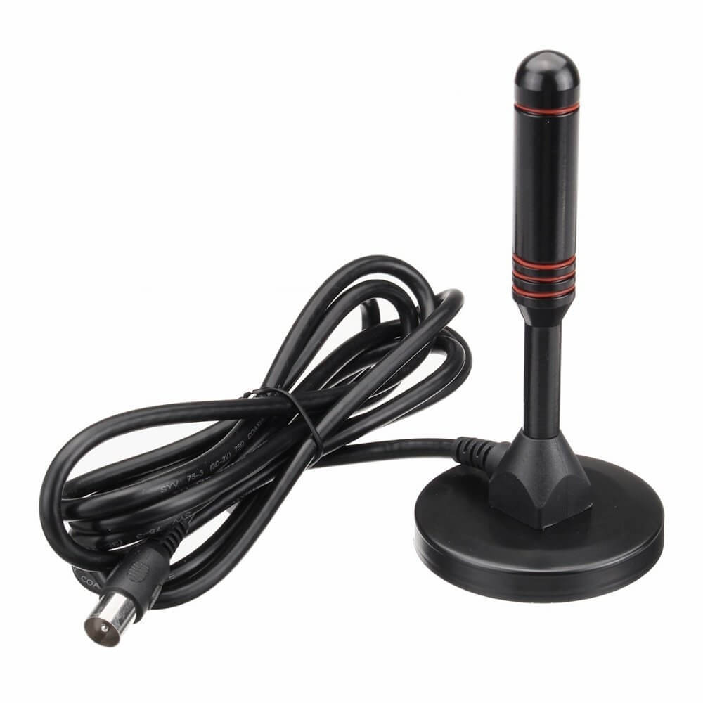 VHF174-230MHz/UHF470-862MHz 25dBi цифровая комнатная антенна DVB-T антенна с сильным магнитным основанием