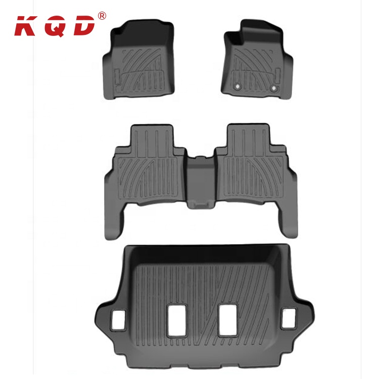 Top Selling Full Set Anti Slip Custom TPO Car Foot Floor Mat For FORTUNER 2016