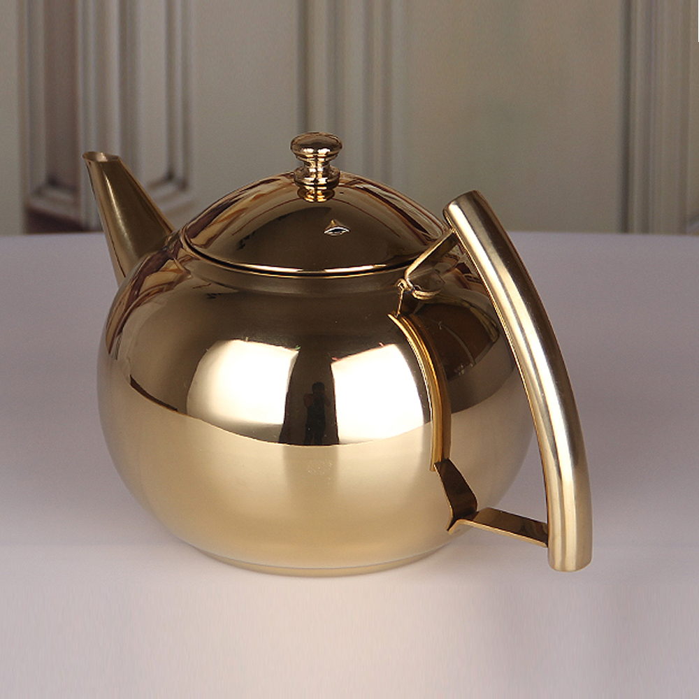 Stainless Steel Coffee Pot Turkish Gold Tea Pot & Coffee Pot Sets