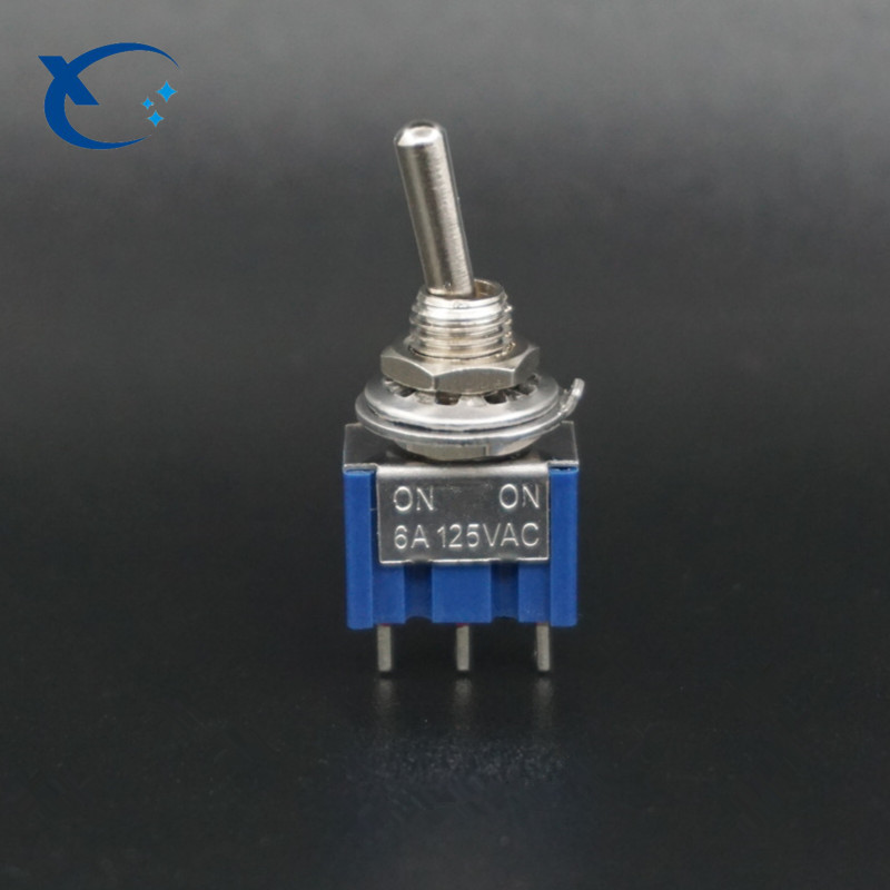 Высокое качество MTS-102 3Pin ON-ON 6A 125VAC Мини тумблер синий