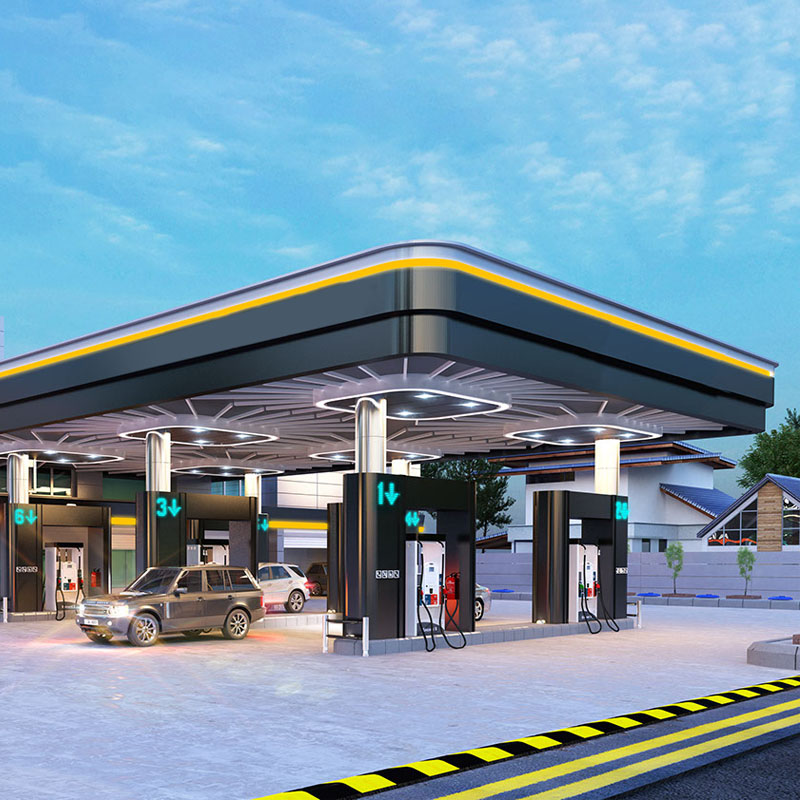 Petrol station canopy metal roof led price inserts