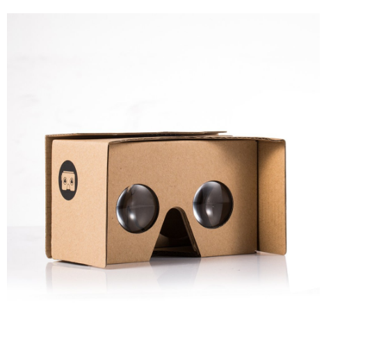 Новый дизайн Google Cardboard комплект V2 большого зум-объектива 3D виртуальной реальности картона очки с ремень на голову носовой фиксирующей накладки и ближняя бесконтактная связь